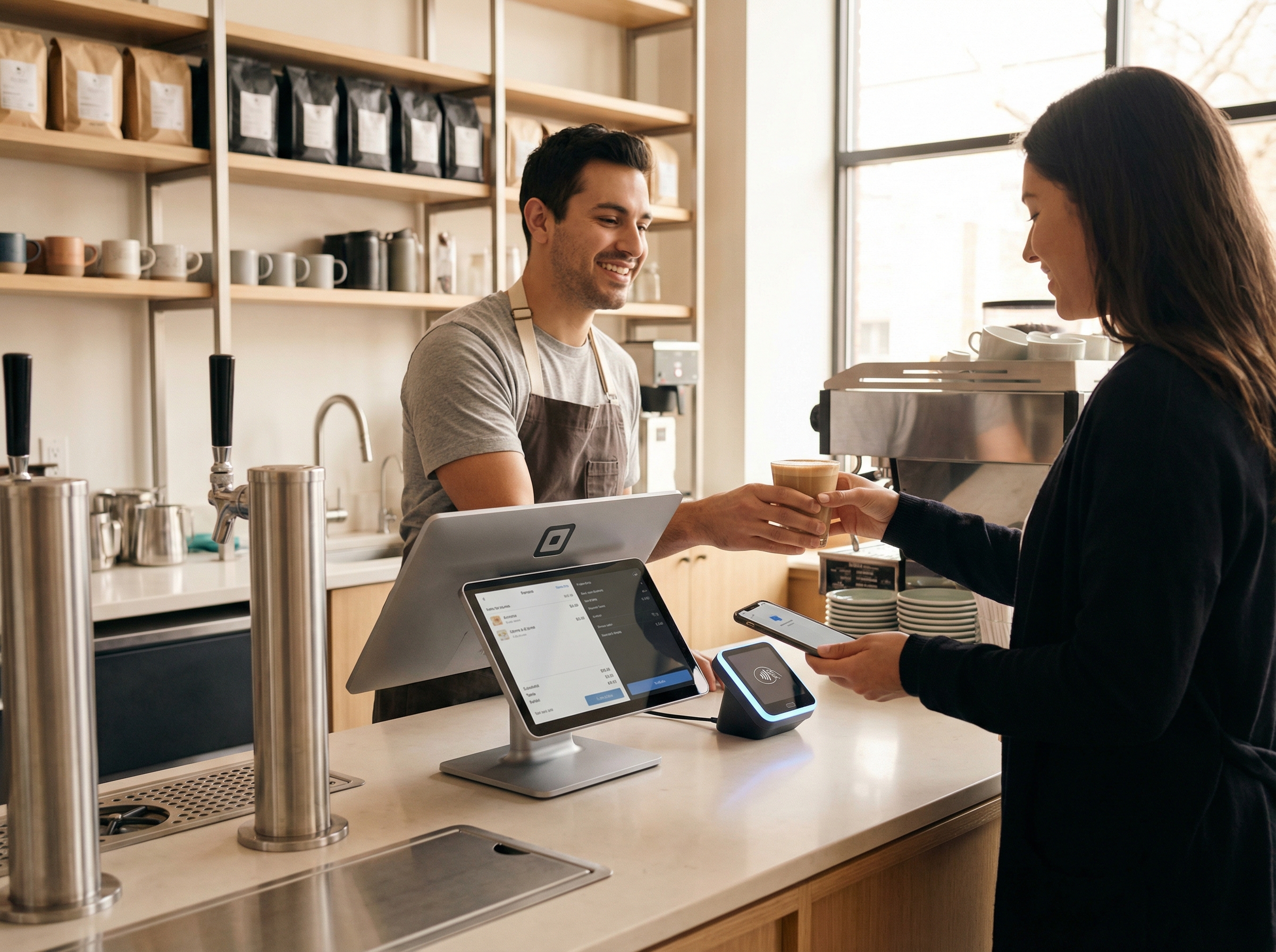 Kasse og terminal som snakker sammen